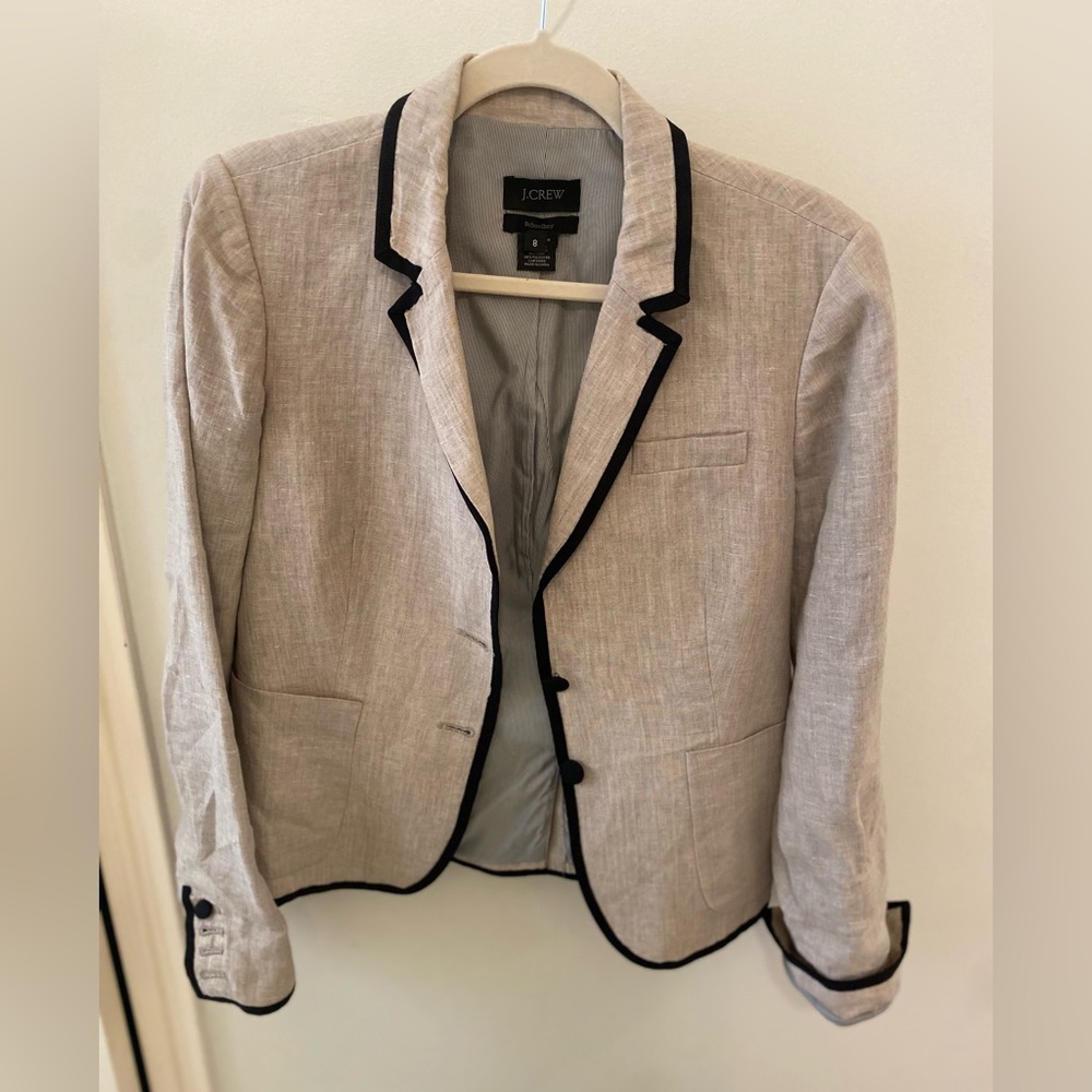 J Crew 100% linen blazer - Picture 4 of 8
